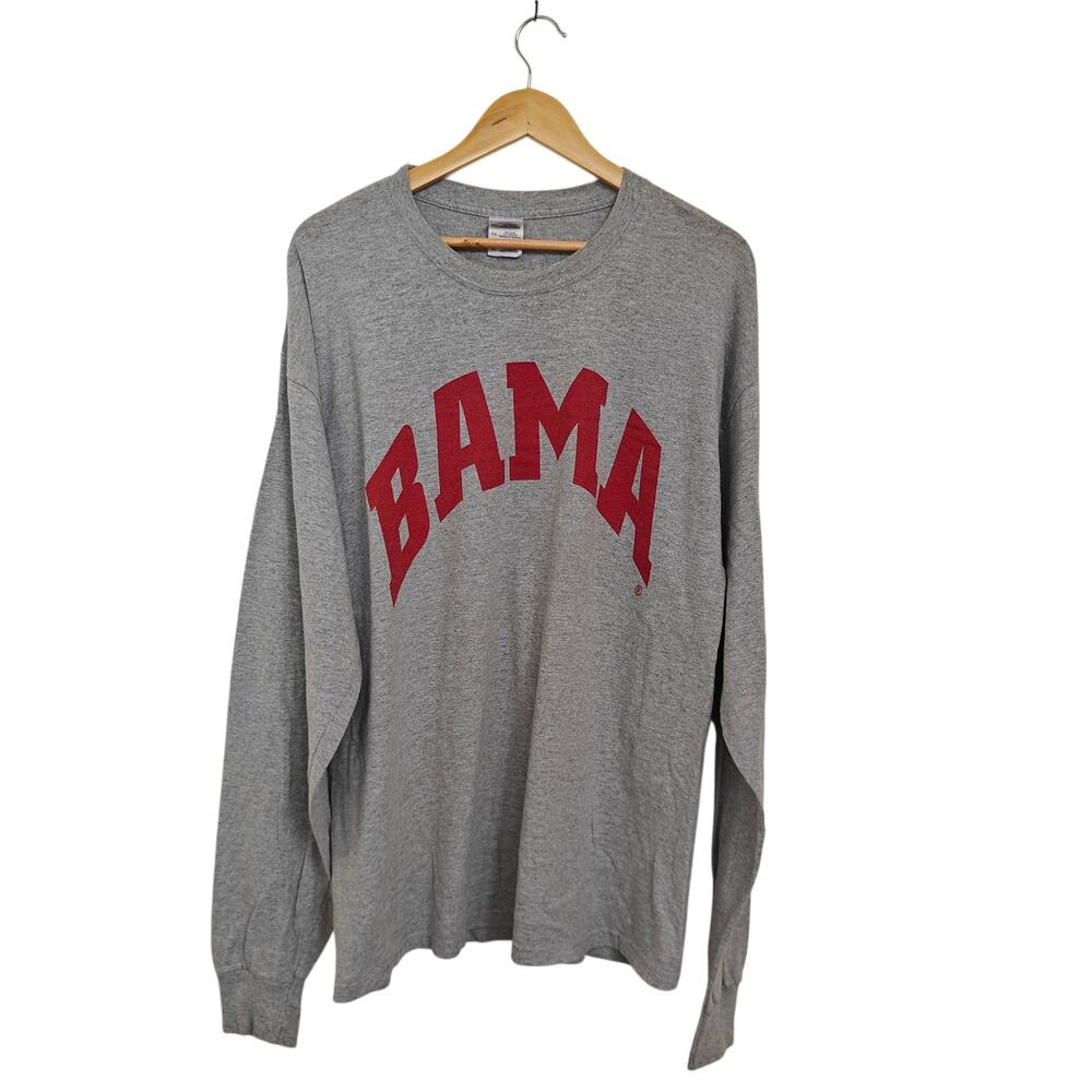 Alabama Crimson Tide Long Sleeve Gray Graphic Tee Shirt XL NCAA College - Picture 1 of 4